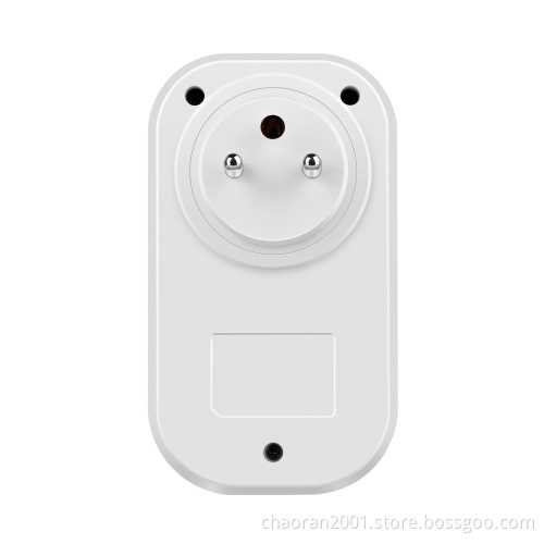 French Standard Alexa Ios/Andriod Remote Control Wifi Smart Plug 433 Remote Control Socket Plug
